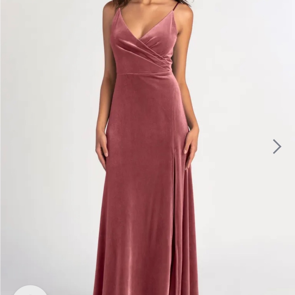 Jenny Yoo Cinnamon Rose Velvet Dress